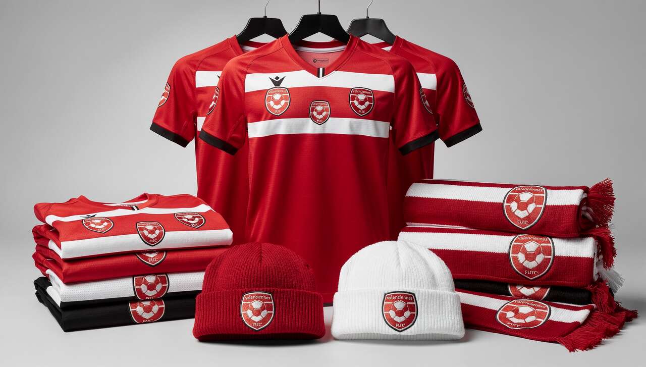 Les v&ecirc;tements &agrave; l'effigie de valenciennes fc