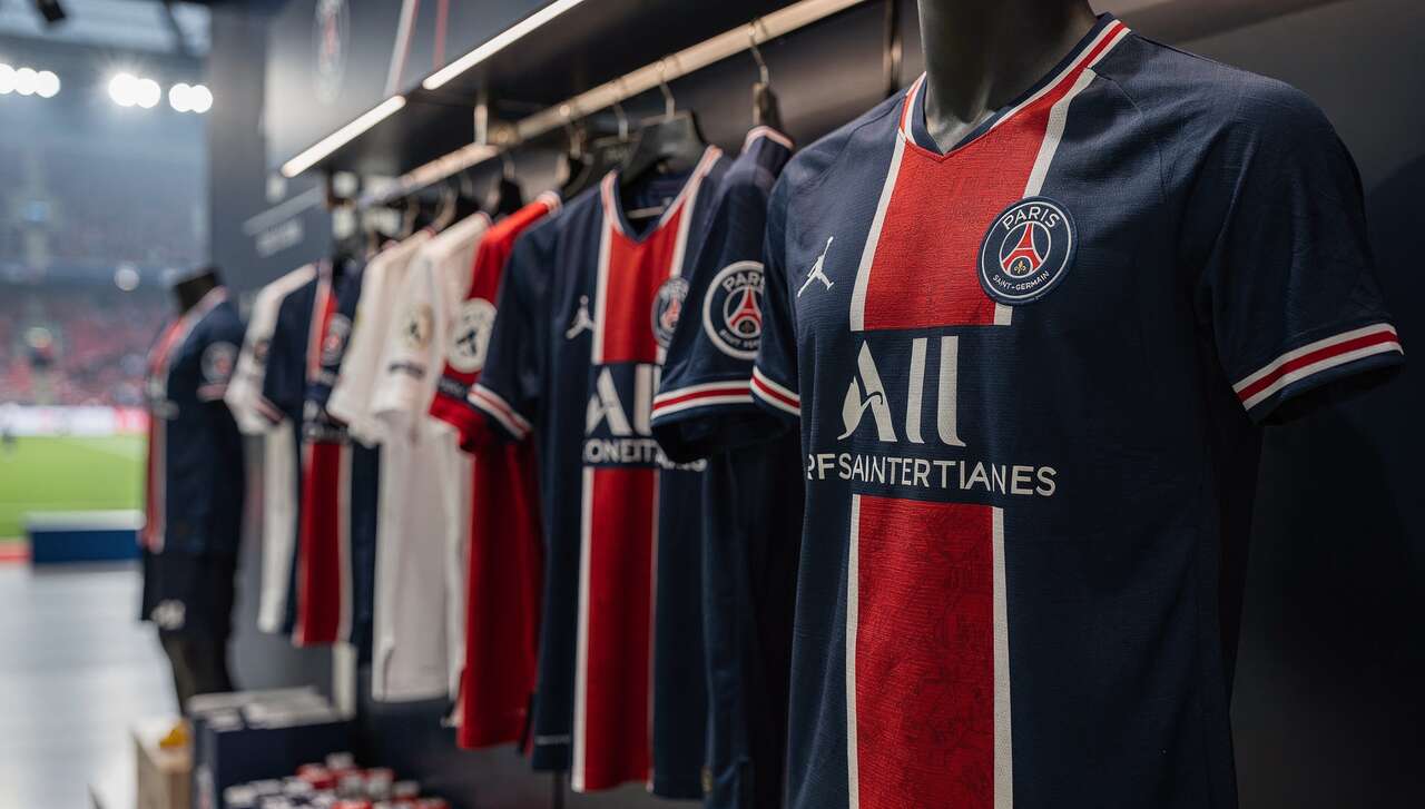 Les maillots officiels du paris saint-germain