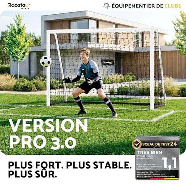 Découvrez notre test complet des mini buts Racetex 300x200 cm : robustesse, facilité de montage et design professionnel pour vos entraînements réussis.