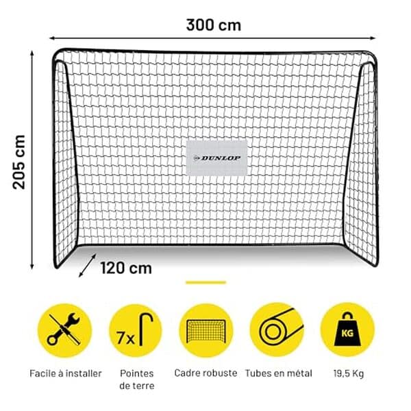 Découvrez notre analyse approfondie de la cage de foot Dunlop 300 x 205 cm : évaluation des performances, facilité de montage et conseils d'utilisation pour des matchs réussis.