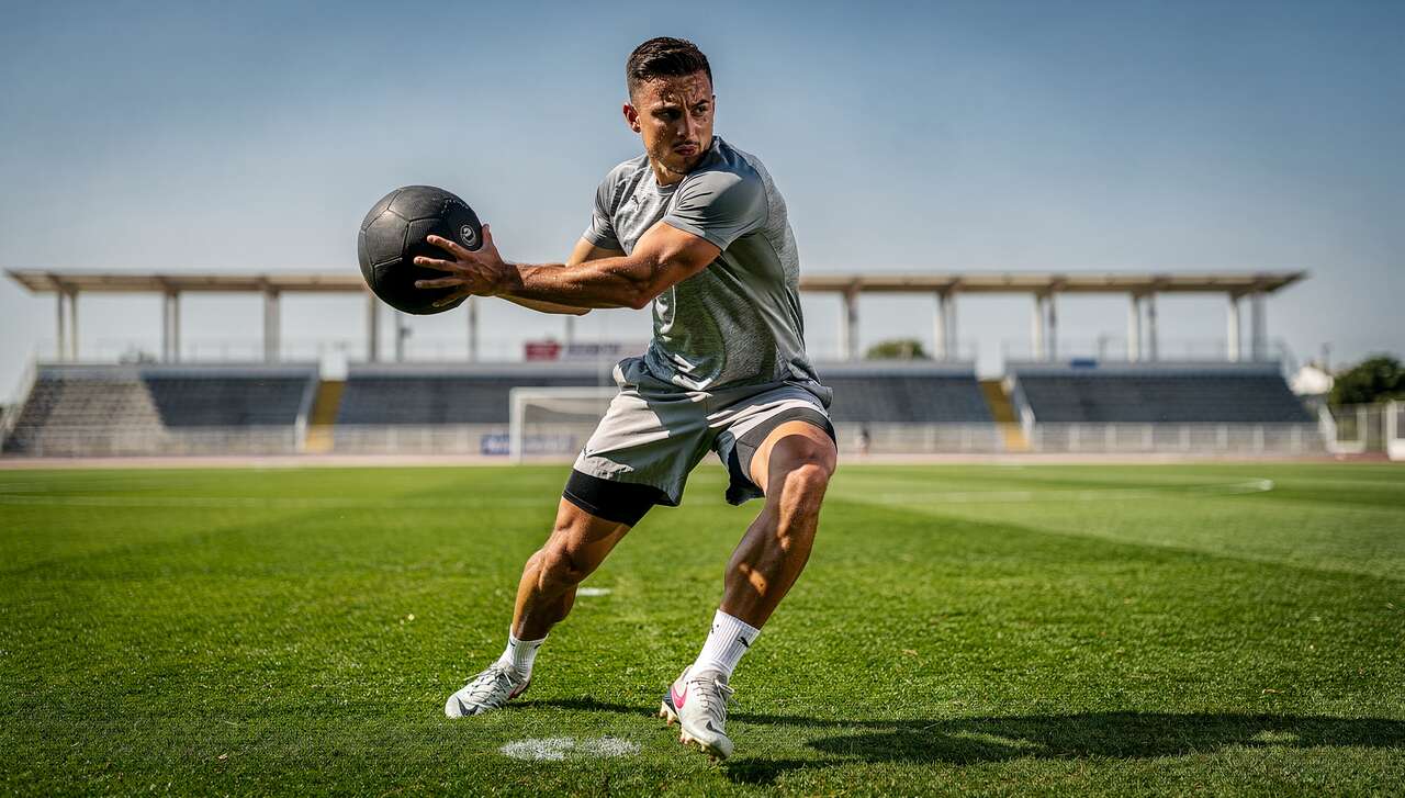 Exercice de puissance avec ballon pour le football