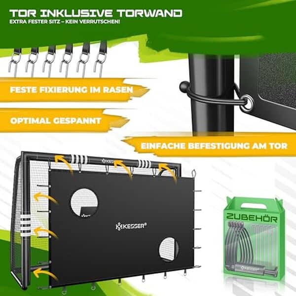Découvrez notre test complet du but de football KESSER® 300 cm : évaluation détaillée de sa solidité, facilité de montage et qualité du filet pour faire le bon choix sportif.