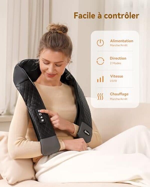 Découvrez notre avis détaillé sur le masseur cervical shiatsu 4D KNQZE modèle 2026 : efficacité, confort et fonctionnalités pour soulager vos tensions.