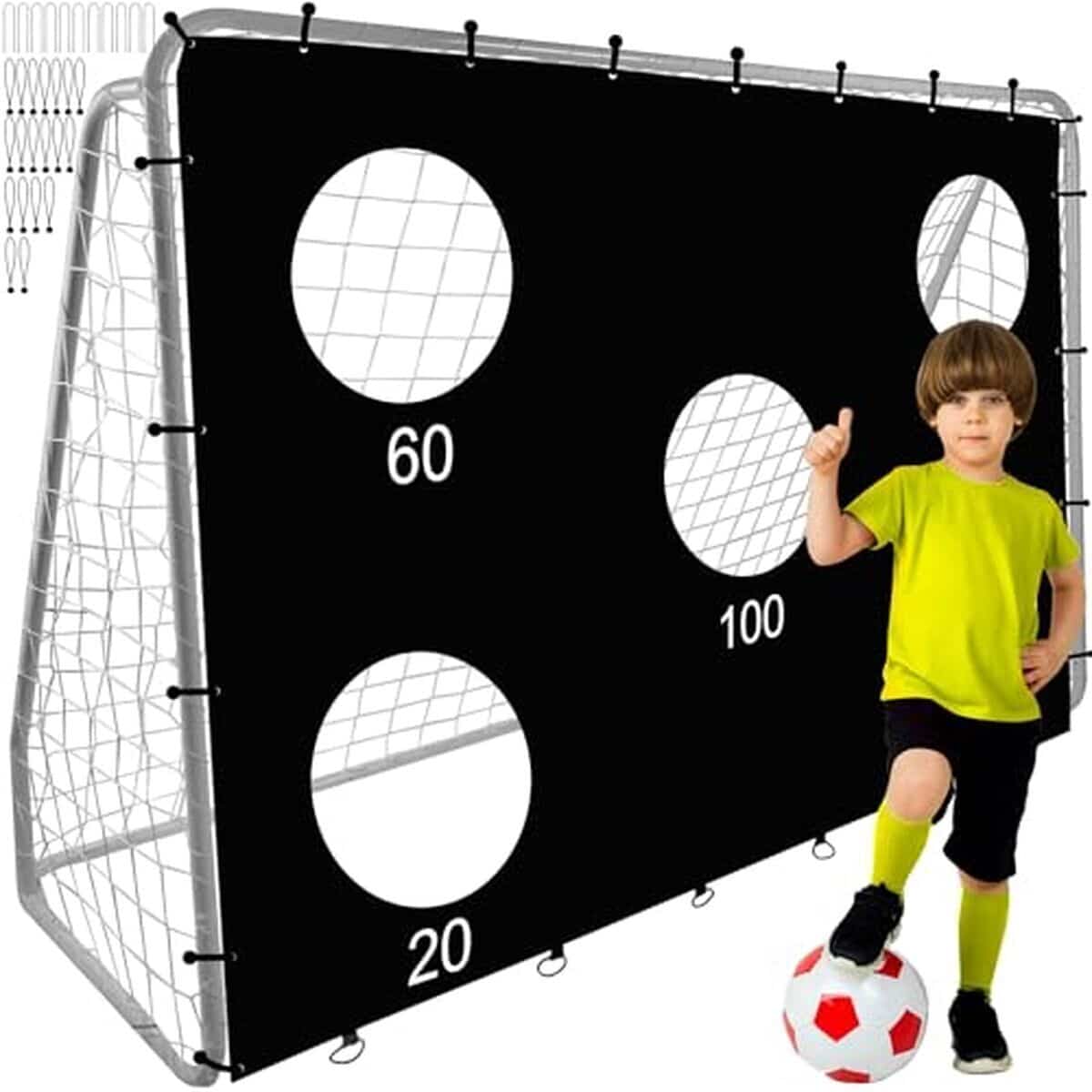 Test : but de foot Trizand 240 cm avec cible et filet