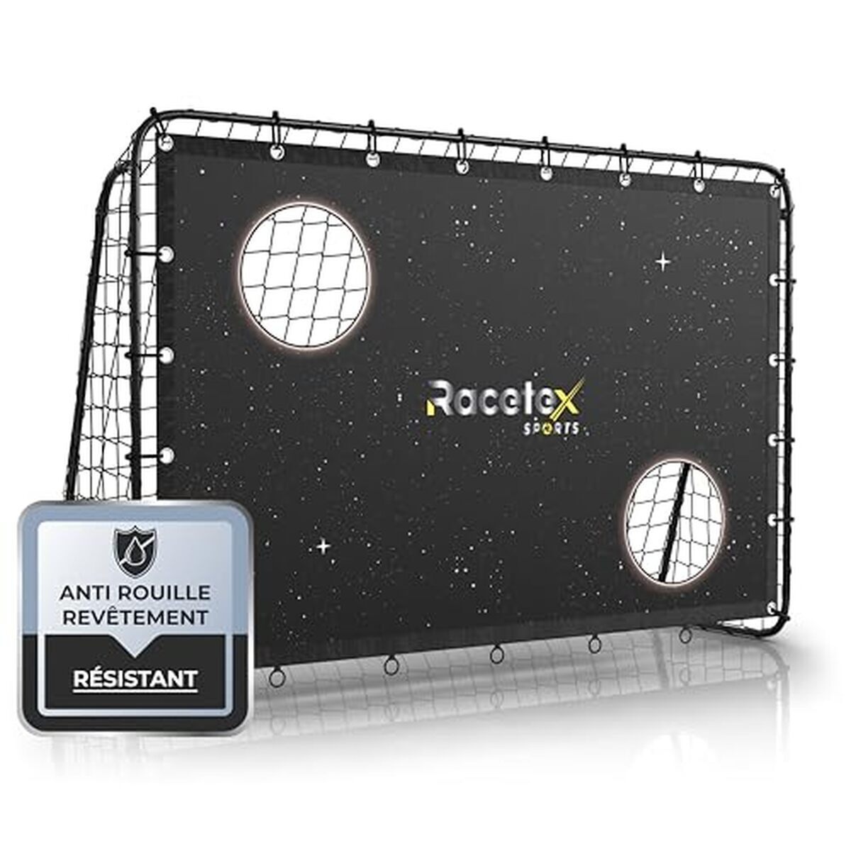 Test : cage de foot Racetex avec cible et ancrage sécurisé