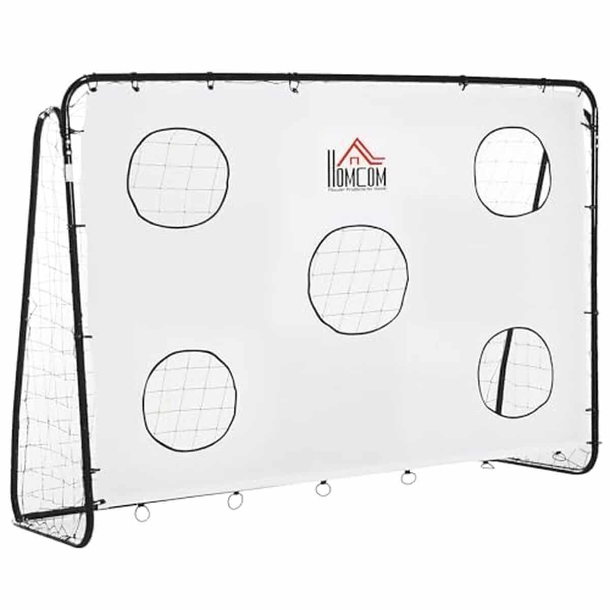 Test du but de football 2 en 1 HOMCOM avec cible de tir