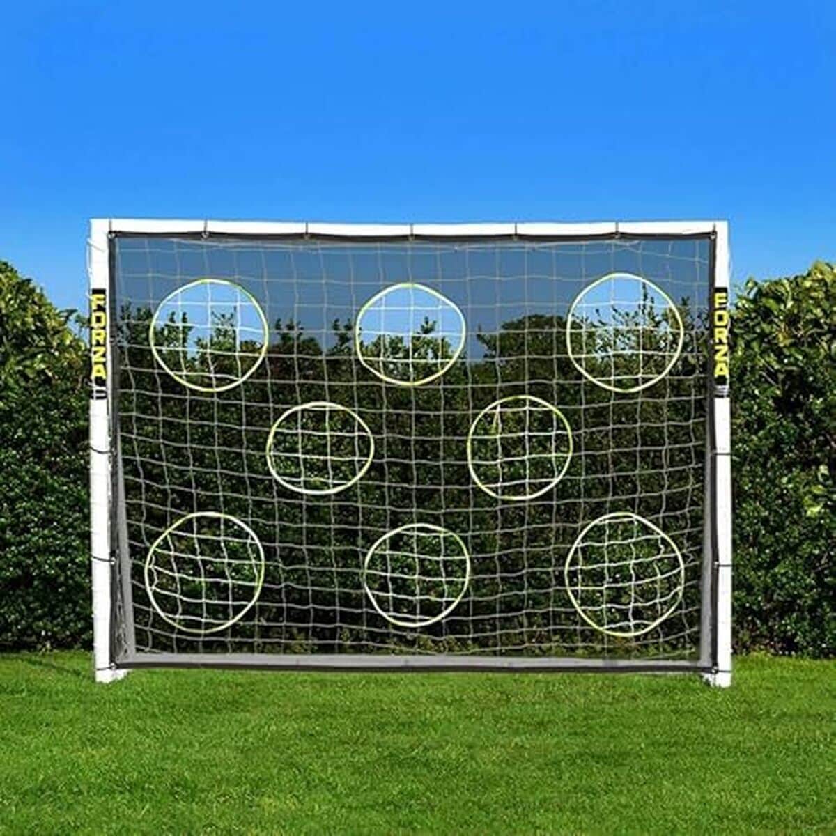 Test du but de football Forza résistant en PVC 2, 4x1, 8 m