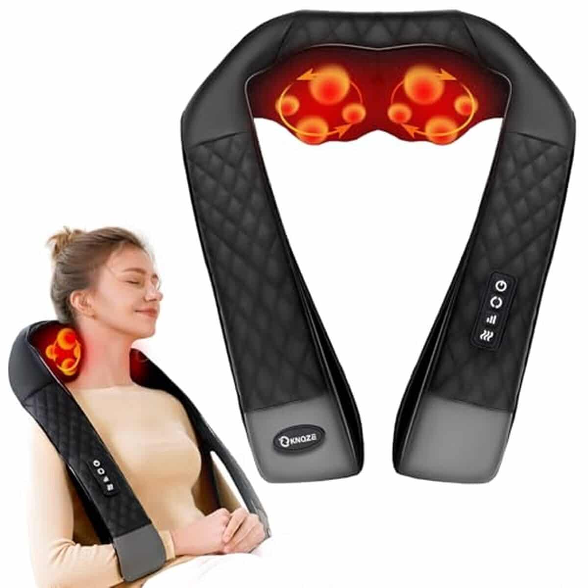 Test du masseur cervical shiatsu 4D KNQZE, modèle 2026