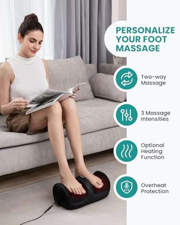 Découvrez notre avis détaillé sur le masseur de pieds Nekteck, équipé de fonctionnalités chauffantes et de rouleaux pour un confort inégalé.