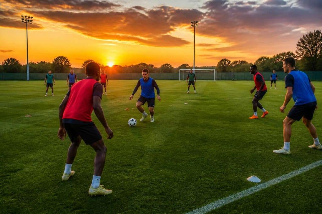 Les demi-espaces en football : stratégie et entraînement