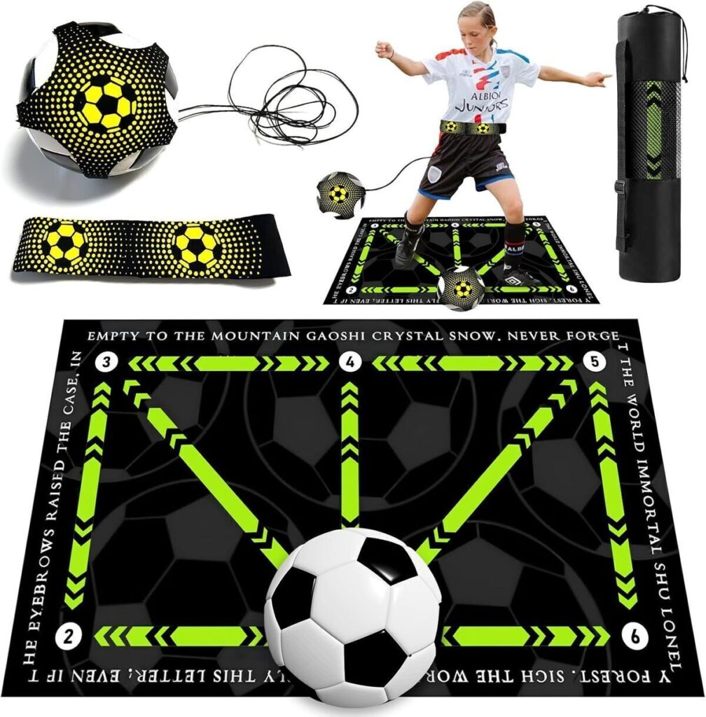 Test du tapis d'entraînement foot Yujuvi 90 x 60 cm antidérapant