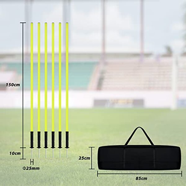 Découvrez notre avis détaillé sur les piquets de slalom Froadp 1, 5m avec pointes en métal : qualité, stabilité et résistance pour l'entraînement.