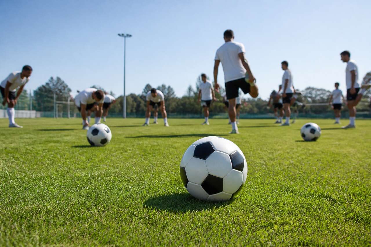 Échauffement au football : l'importance des ballons