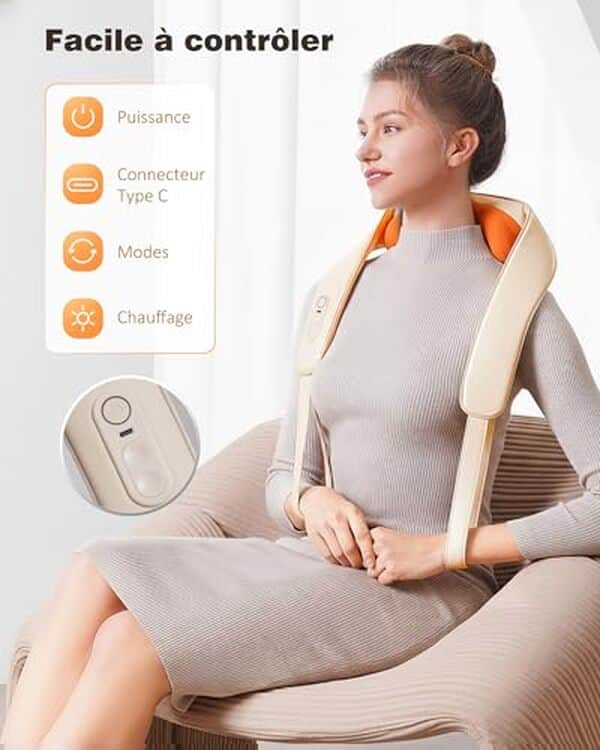 Découvrez notre avis complet sur le masseur Knqze Shiatsu 4D : performances, confort et efficacité pour soulager votre dos et vos cervicales.