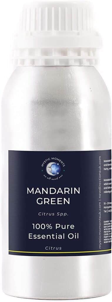 Test de l'huile essentielle vert mandarine Mystic Moments : pureté pour aromathérapie