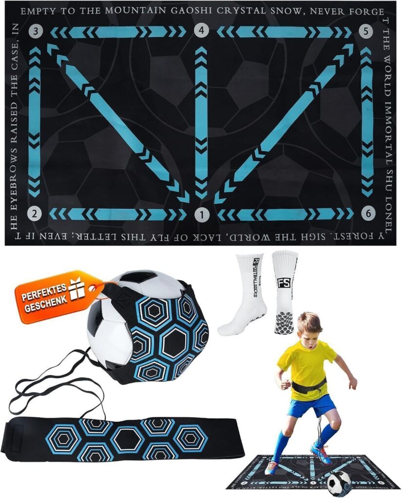 Test du tapis d'entraînement foot pour enfant avec accessoires