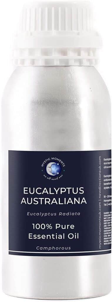 Test huile essentielle Mystic Moments : eucalyptus australiana 100% pure