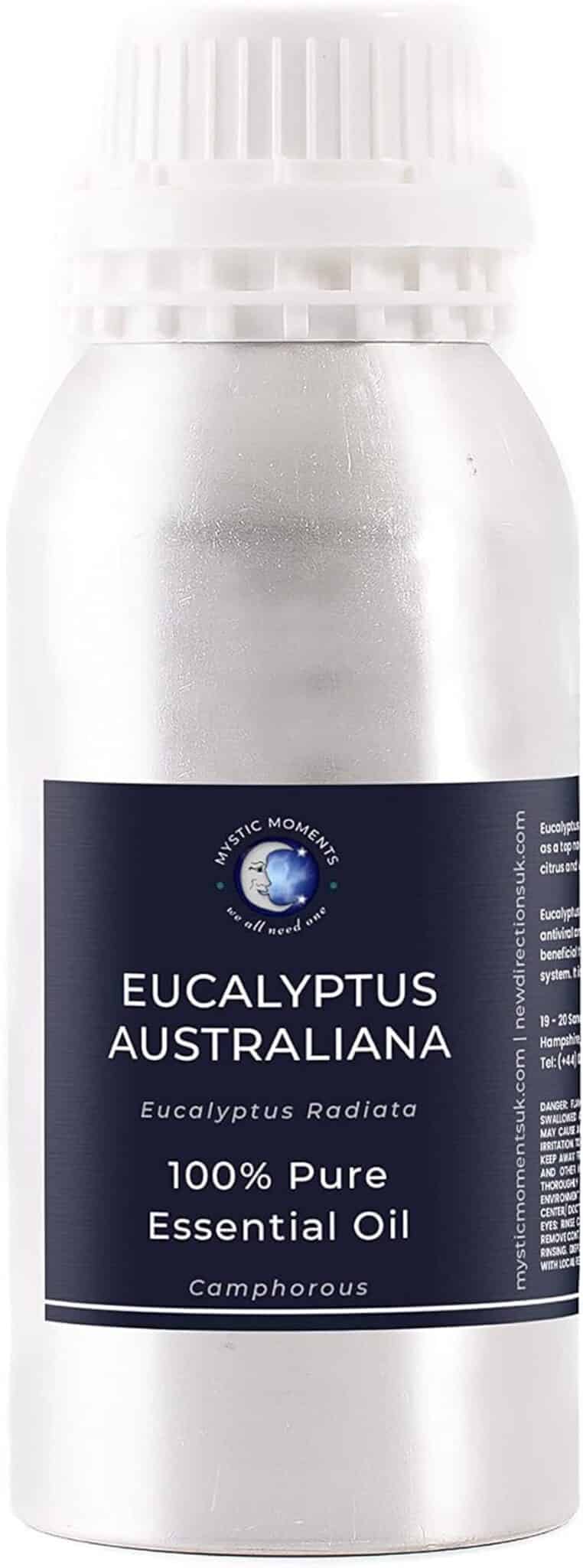 Test huile essentielle Mystic Moments : eucalyptus australiana 100% pure