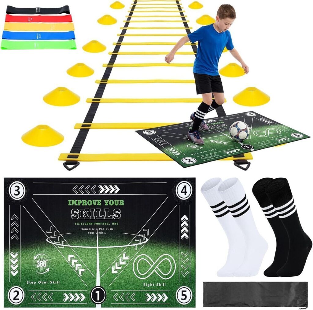 Test kit d'entraînement de football complet : agilité et performance au rendez-vous