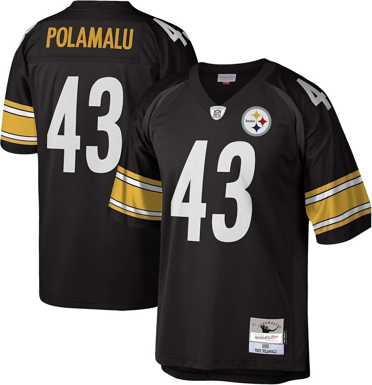 Test : maillot Steelers 2026 Troy Polamalu par Mitchell&Ness