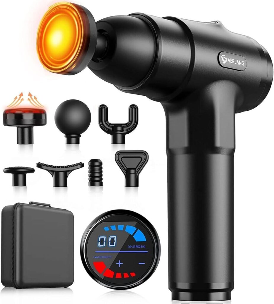 Test : pistolet de massage AERLANG avec chaleur et 20 niveaux réglables