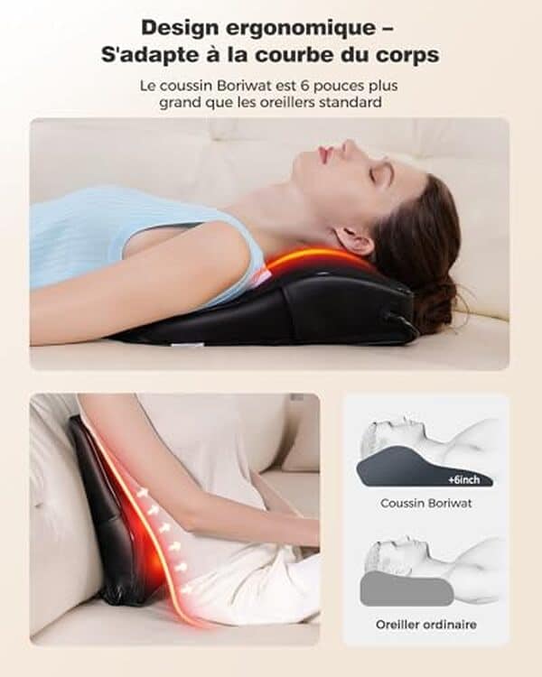 Découvrez notre test complet du masseur shiatsu Boriwat avec fonction chaleur : efficacité, avantages et avis détaillé pour choisir le meilleur appareil de massage.