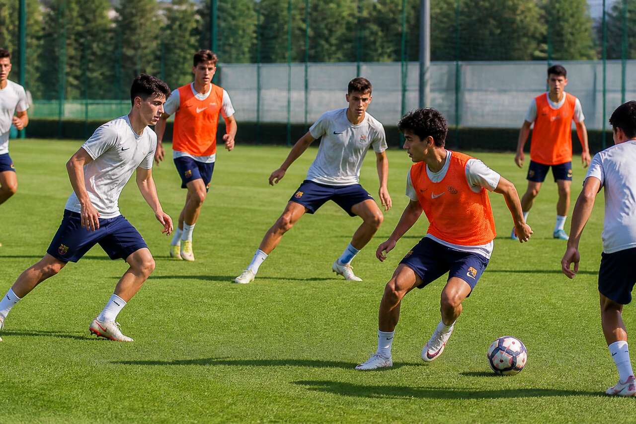 Exercice tactique u17 : transition et repli en bloc m&eacute;dian