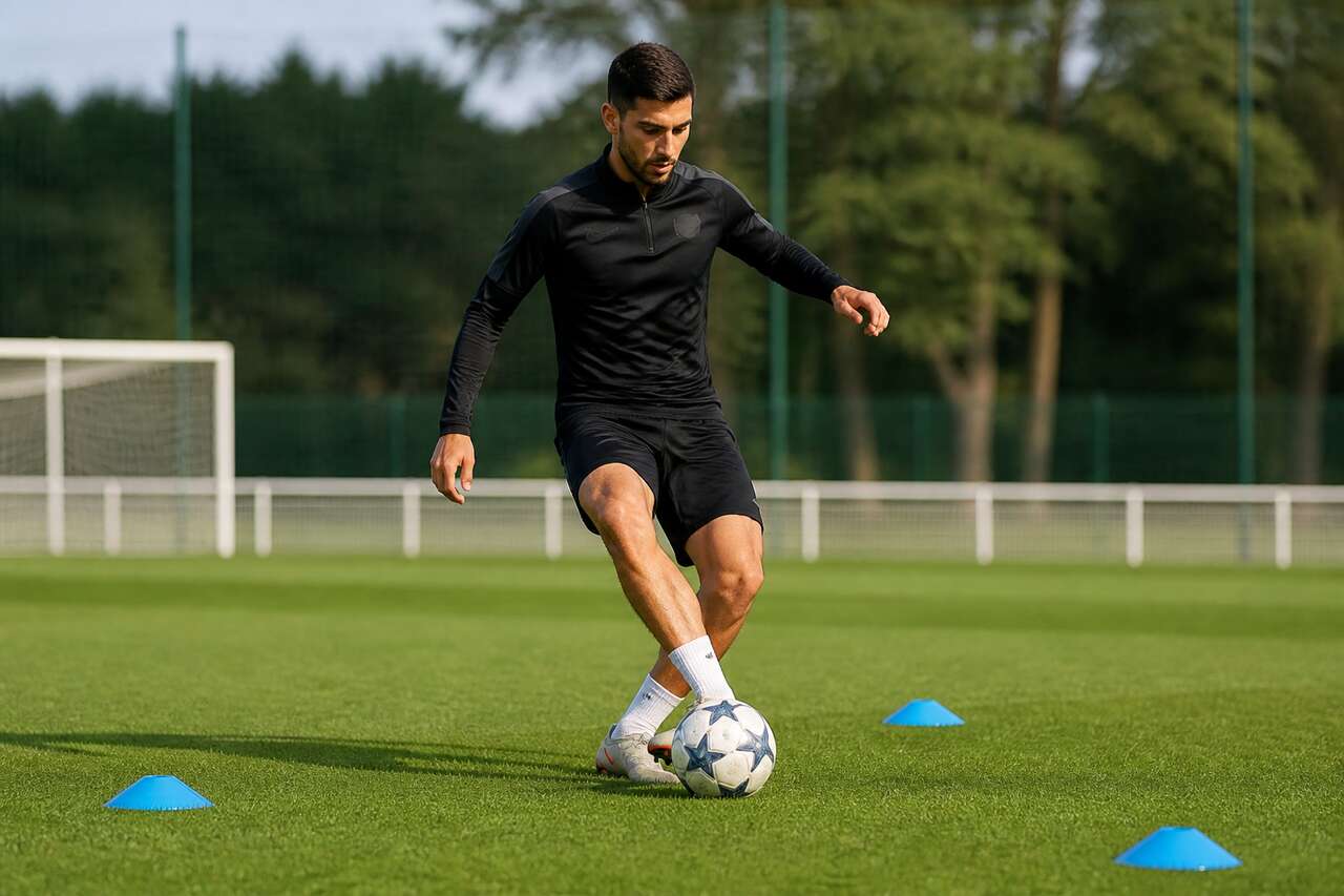 Exercices techniques : maîtriser le jeu court au football