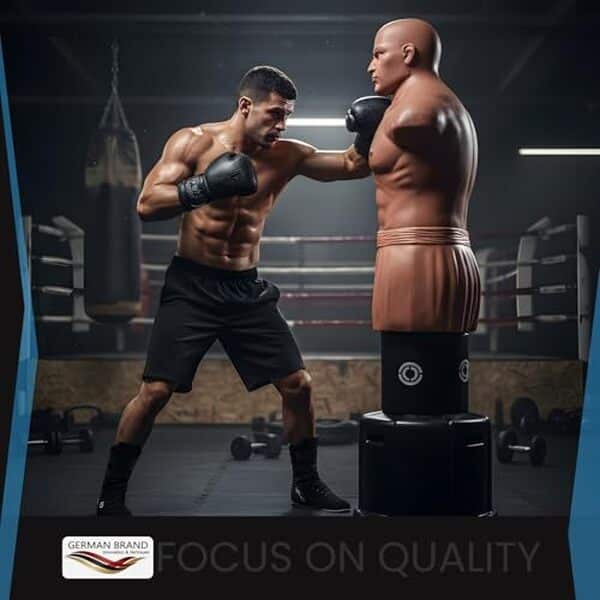Découvrez notre test détaillé du mannequin de boxe FOX-FIGHT Hank avec hauteur ajustable et kick pad. Comparaison, avantages et prix pour bien choisir votre équipement d'entraînement. 