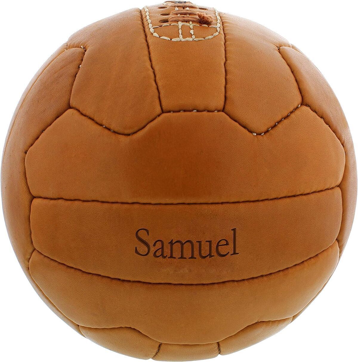 Avis : ballon de foot rétro en cuir gravé par Historia GmbH