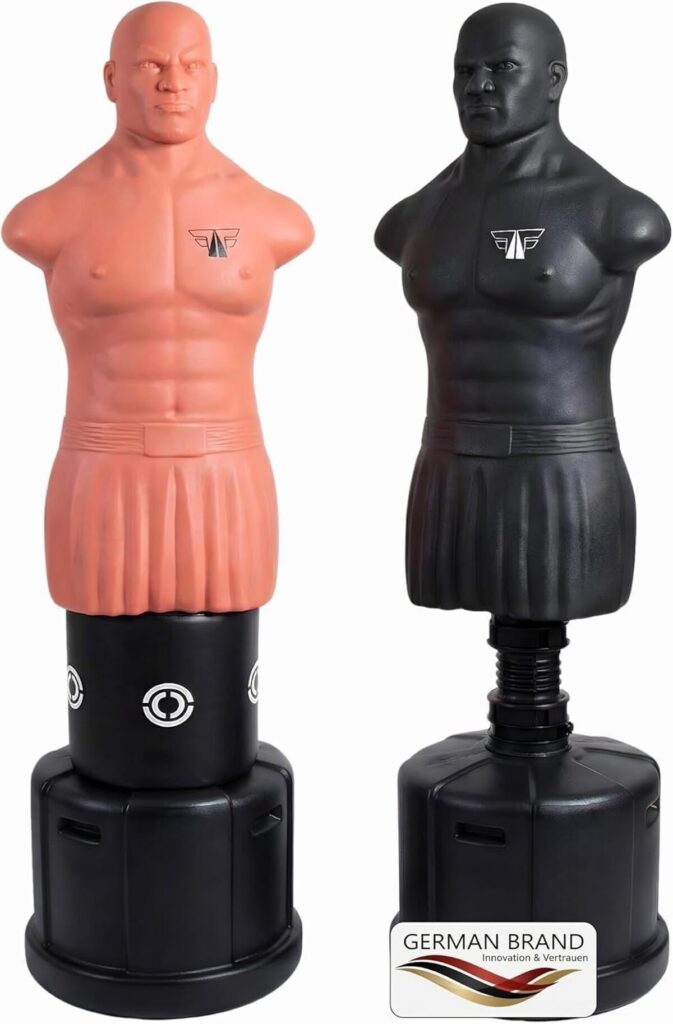 Test du mannequin de boxe FOX-FIGHT Hank : hauteur ajustable et kick pad
