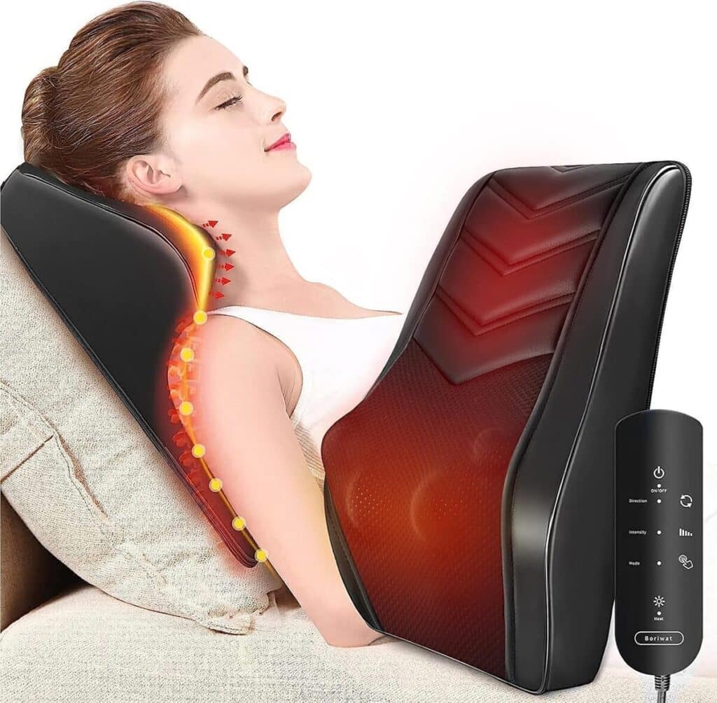 Test du masseur shiatsu Boriwat avec chaleur