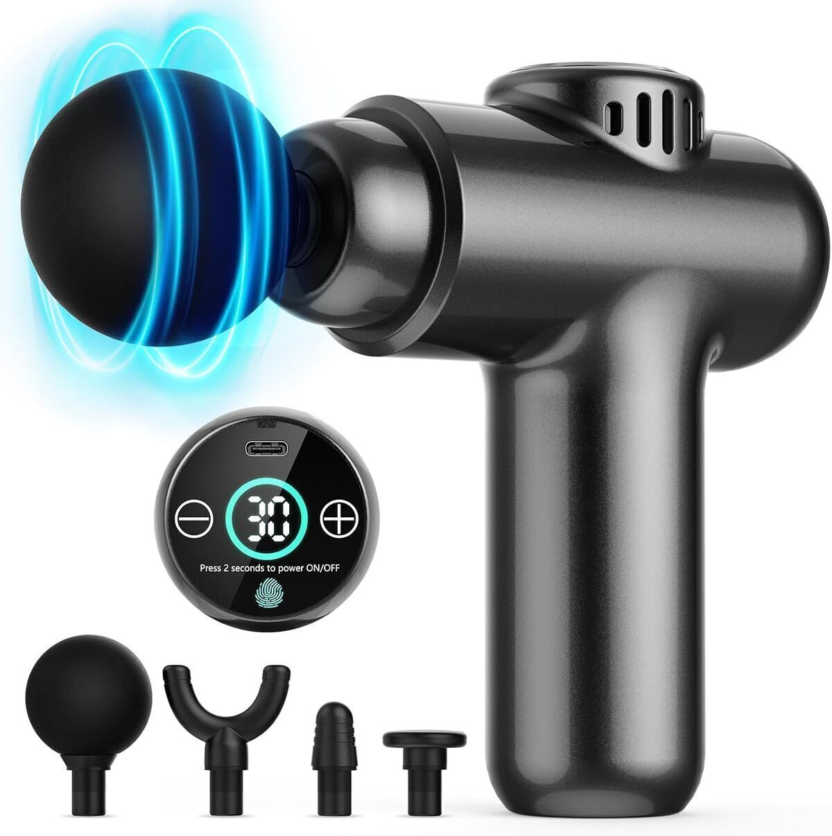 Test : pistolet de massage lefity mini, écran tactile et 30 vitesses