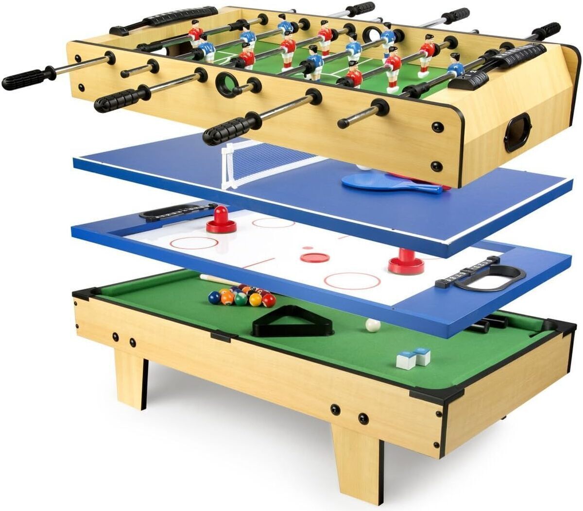Test : table de babyfoot multifonction Leomark 4 en 1