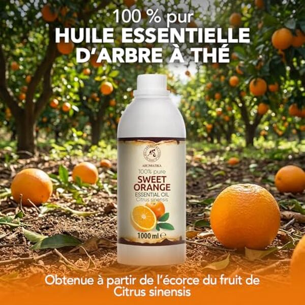 Découvrez notre test détaillé de l'huile essentielle d'orange douce 1000 ml : efficacité, qualité et bénéfits pour l'aromathérapie. Avis et recommandations. 
