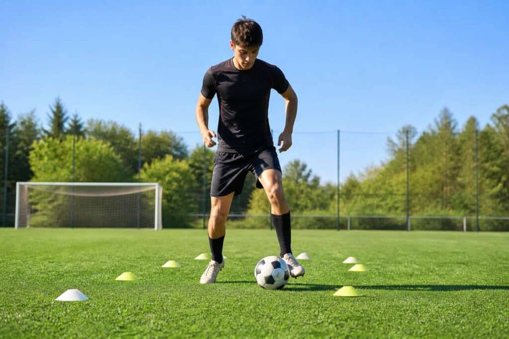 Exercice technique de base pour football