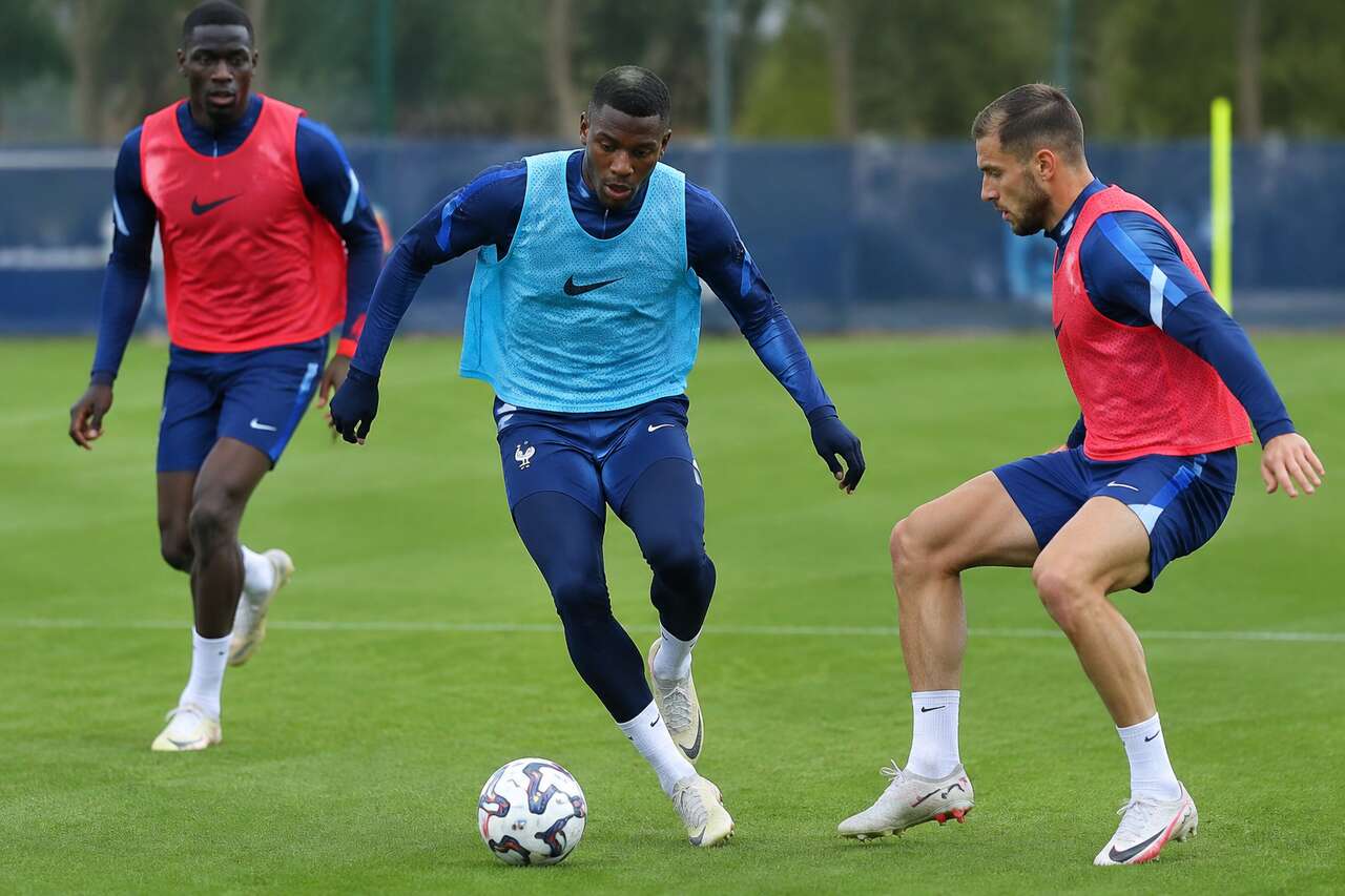 Exercice technico-tactique en football professionnel