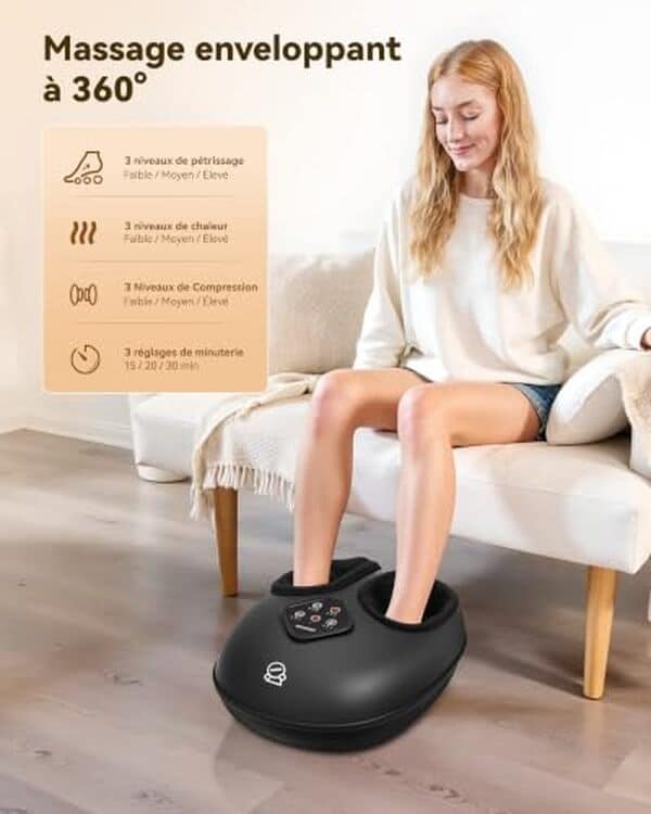 Découvrez notre test détaillé du masseur de pieds Comfier Shiatsu 46 : fonctionnalités, efficacité et avis clients pour un achat avisé.