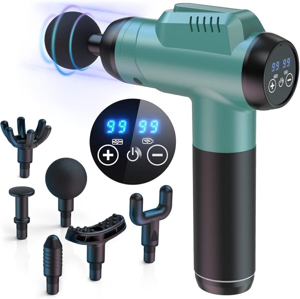 Test pistolet de massage Pro 99 vitesses : soulagement musculaire optimal