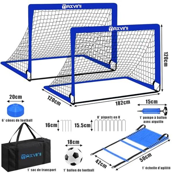 Découvrez notre test des buts de football pliables MAXVINI pour enfants. Accessoires complets, qualité et prix : tout ce qu'il faut savoir avant d'acheter. 