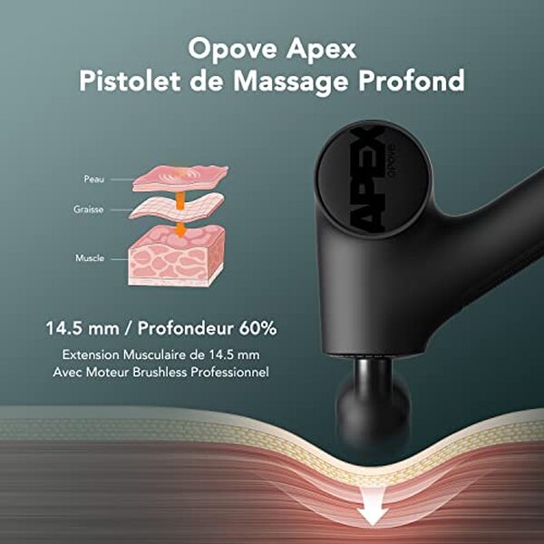 Découvrez notre analyse approfondie du pistolet de massage Opove Apex : performances, caractéristiques techniques, avantages et inconvénients pour choisir votre appareil de récupération musculaire.