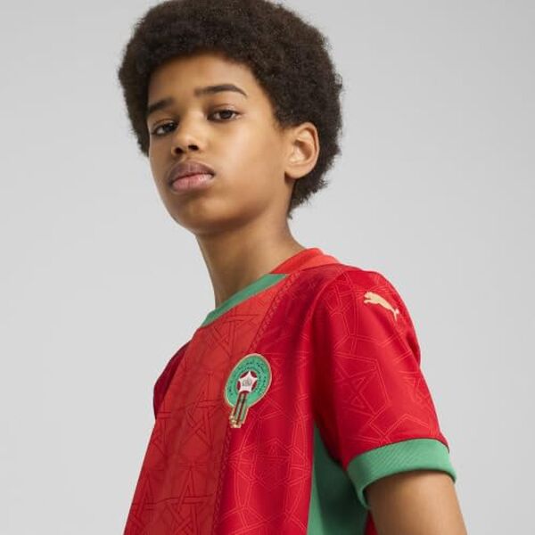 Découvrez notre test détaillé du maillot Puma Maroc domicile juniors 2026 rouge/vert : qualité, confort et design du nouveau maillot officiel