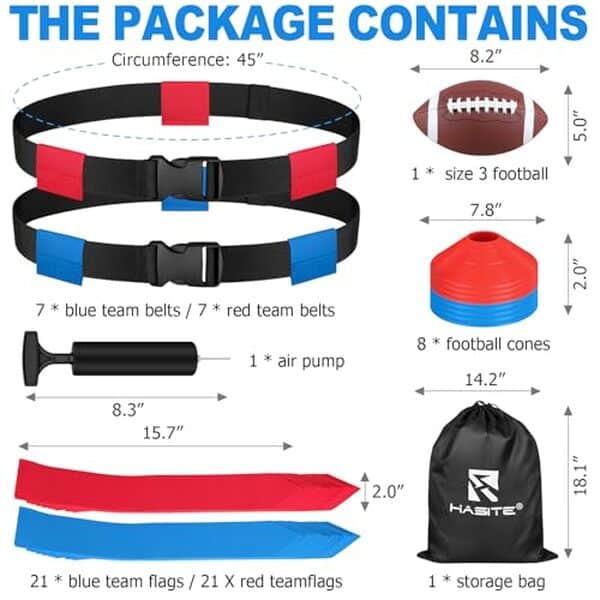 Découvrez notre test complet du set de flag football pour 14 joueurs : équipement polyvalent, durable et idéal pour vos matchs en équipe.