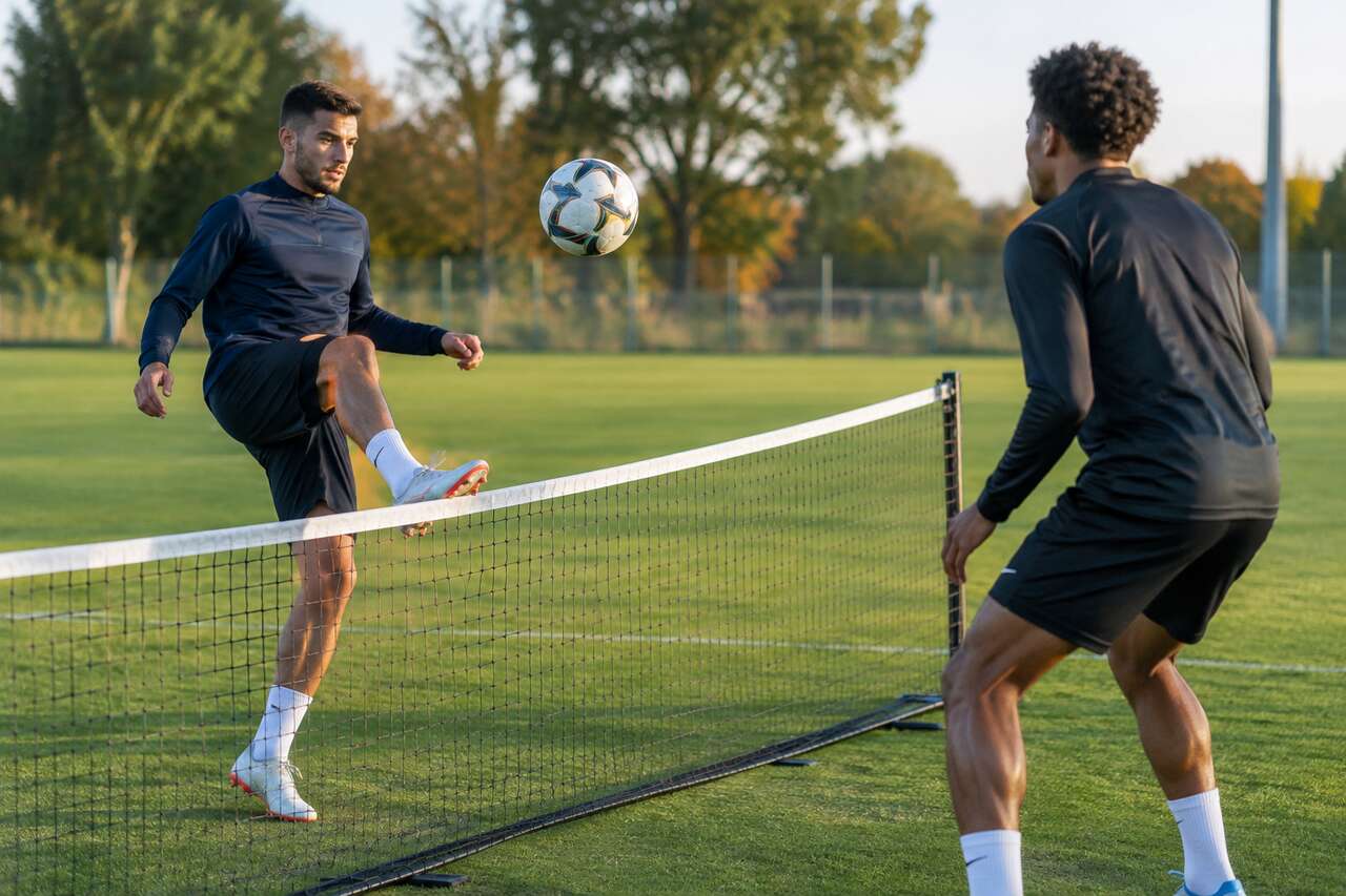Tennis-ballon en football : technique et entraînement