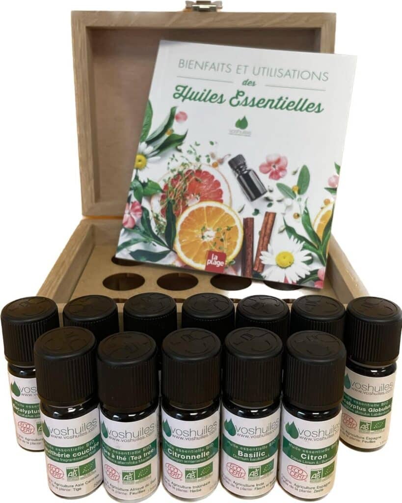 Avis sur le coffret Voshuiles : 12 huiles essentielles bio pour bien-être
