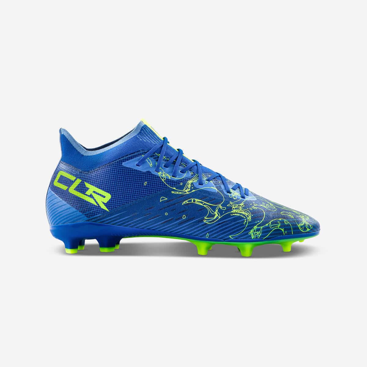 Test : chaussure de football Decathlon CLR FG Blue fire twist