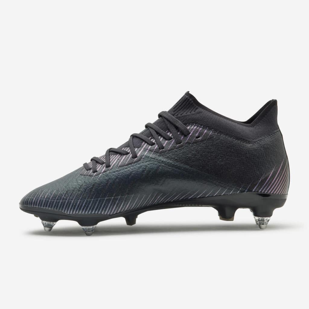 Test : chaussure de football hybride Decathlon clr sg diamant noir