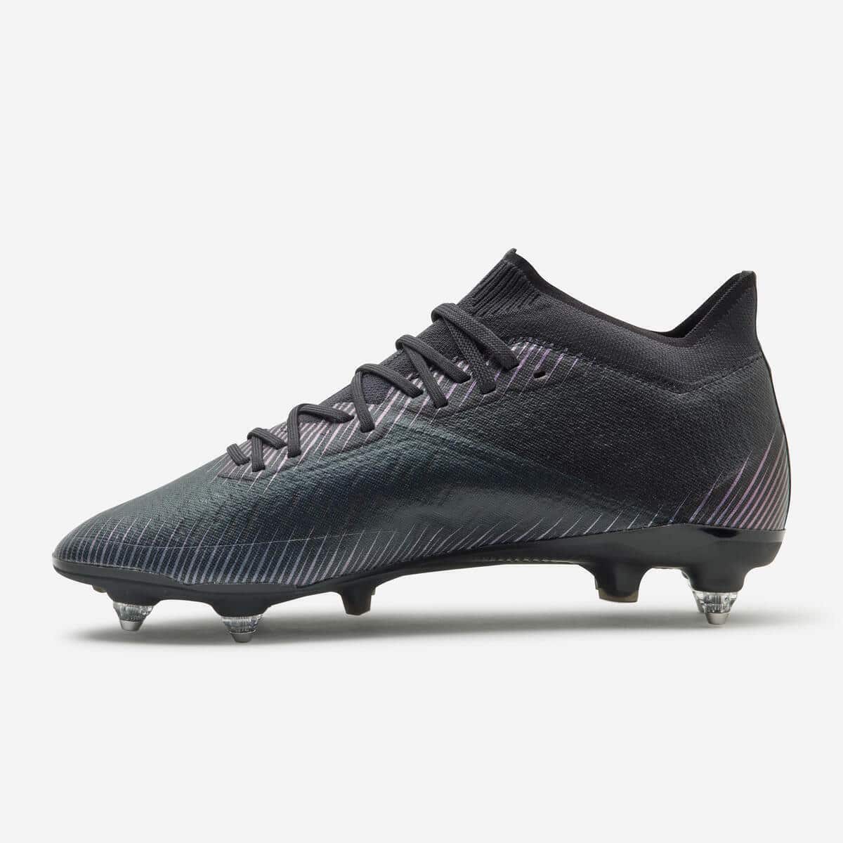 Test : chaussure de football hybride Decathlon clr sg diamant noir