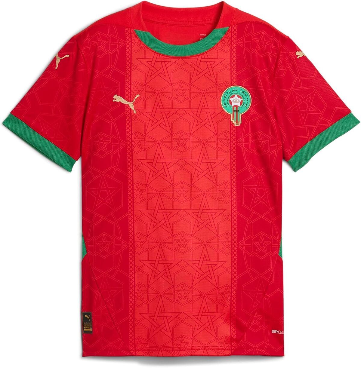 Test du maillot Puma Maroc domicile juniors 2026 rouge/vert