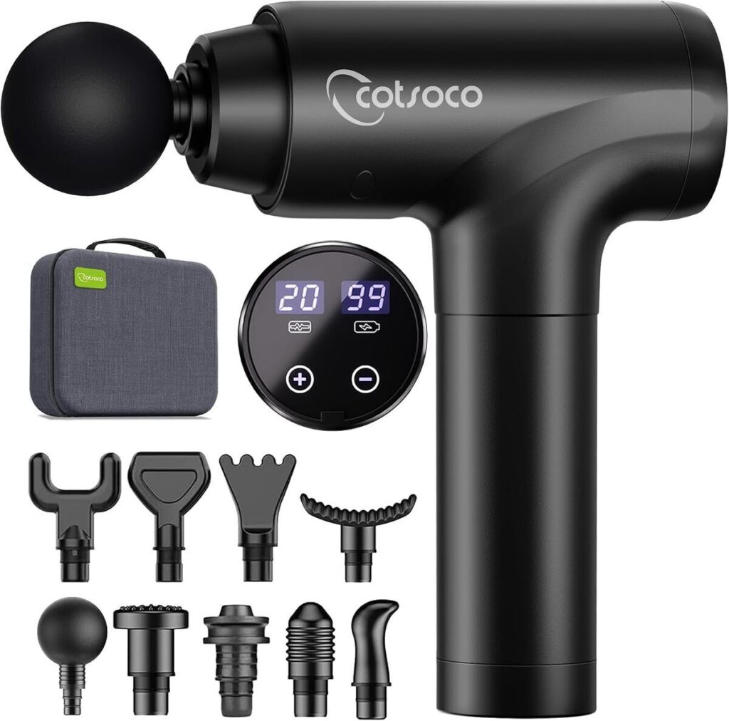 Test du pistolet de massage musculaire anti-douleur : relaxant et silencieux
